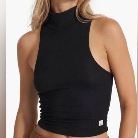 Vuori | Cove Funnel Neck Tank | Black | Size S - Picture 5 of 6